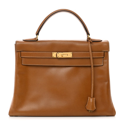 Hermes Courchevel Kelly Retourne 32 Gold 1 of 18
