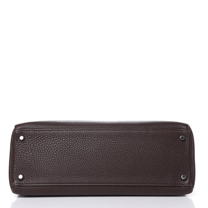 Hermes Togo Kelly Retourne 35 Chocolate 6 of 32