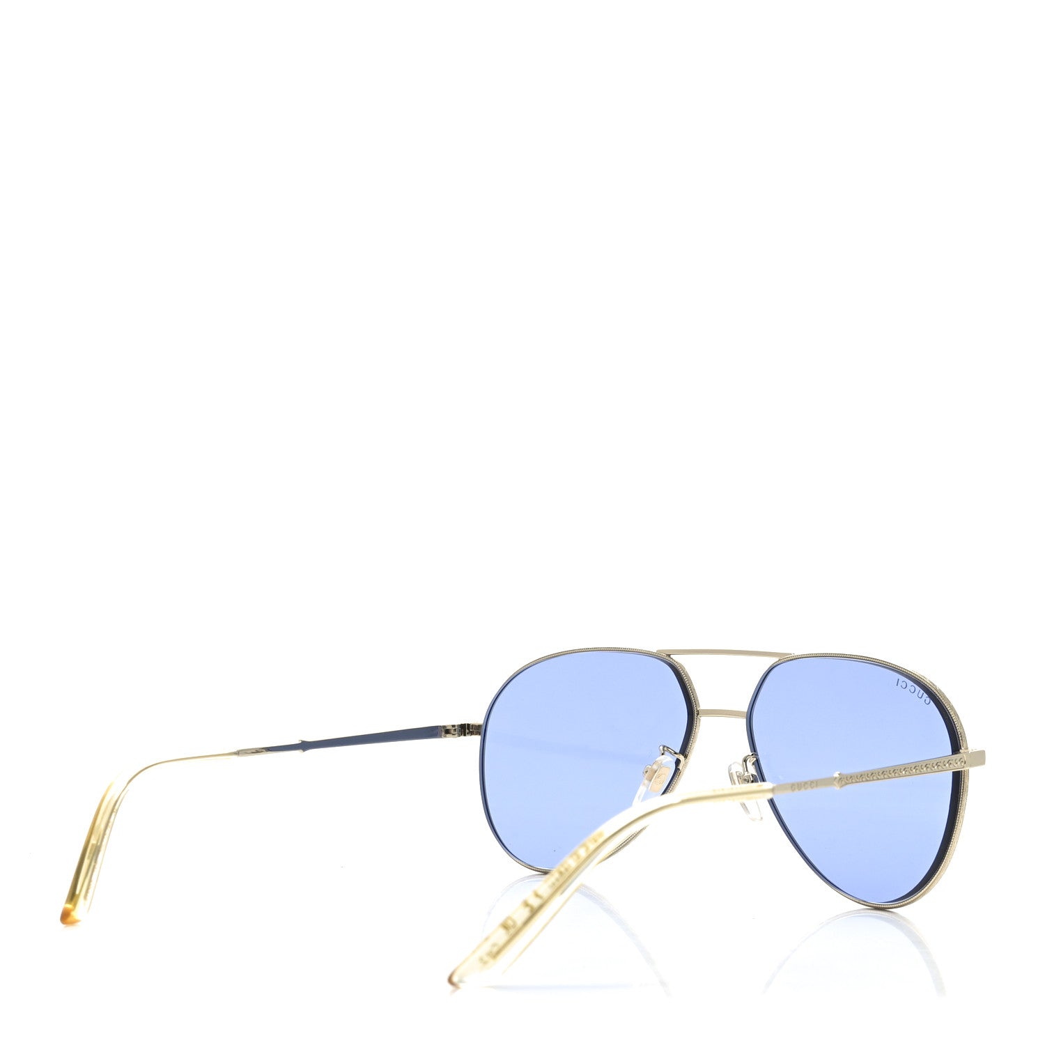 Gucci Metal Aviator Sunglasses GG0356S Blue 4 of 7
