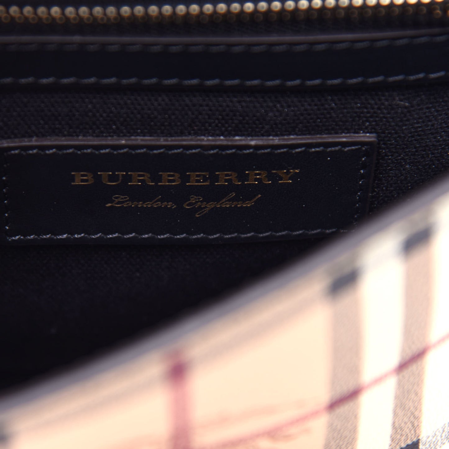 Haymarket Check Small Loxley Crossbody Bright Toffee
