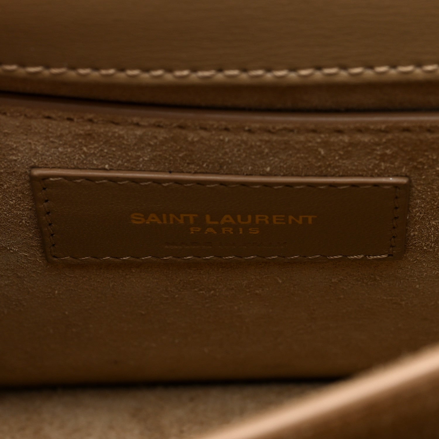 Saint Laurent Calfskin Medium Monogram Sunset Dark Latte 6 of 10