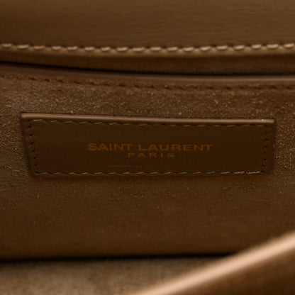 Saint Laurent Calfskin Medium Monogram Sunset Dark Latte 6 of 10