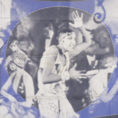 Hermes Silk Josephine Danse Scarf 90 Blanc Marine Vif 1 of 4