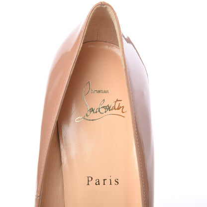 Christian Louboutin Patent Bianca 120 Pumps 39 Nude 7 of 9