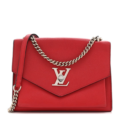 Louis Vuitton Soft Calfskin My Lockme Chain Bag BB Poppy 1 of 10