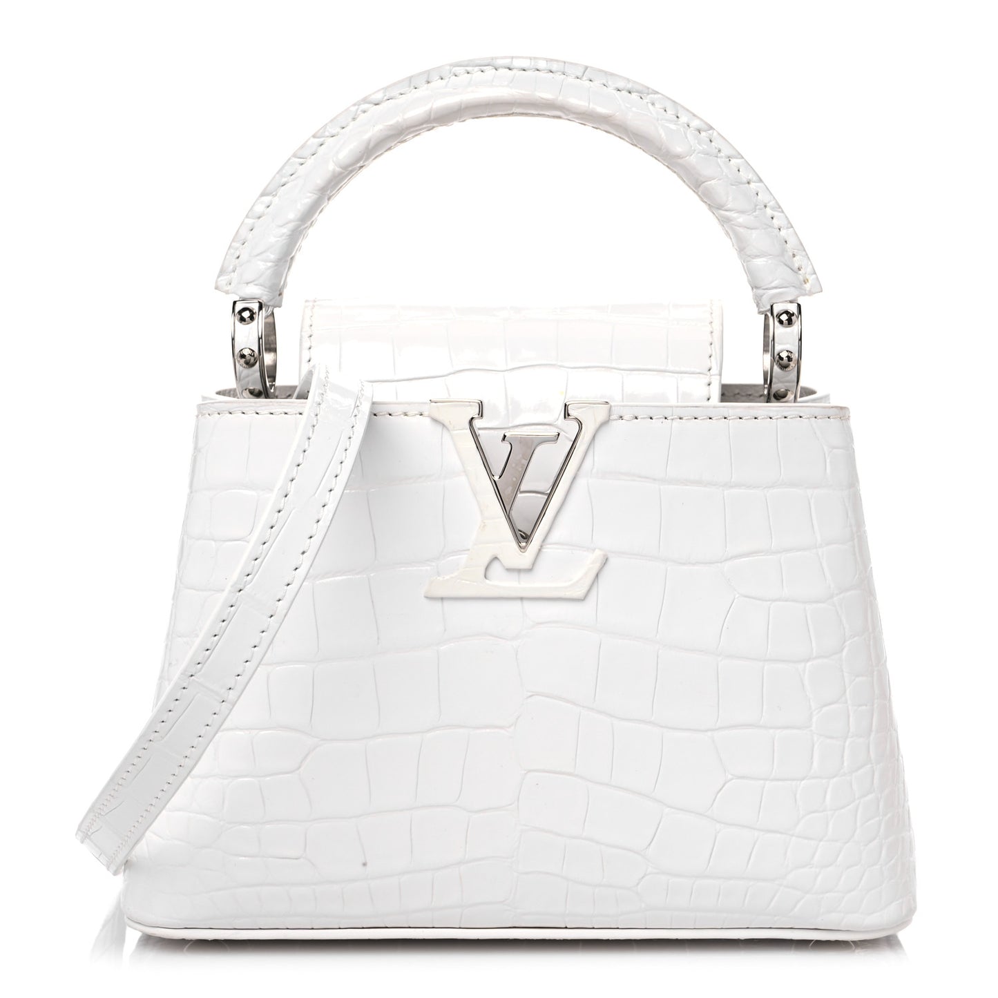 Crocodile Mini Capucines White