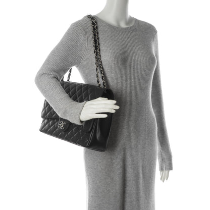 Chanel Caviar Quilted Maxi Double Flap Black 2 of 8
