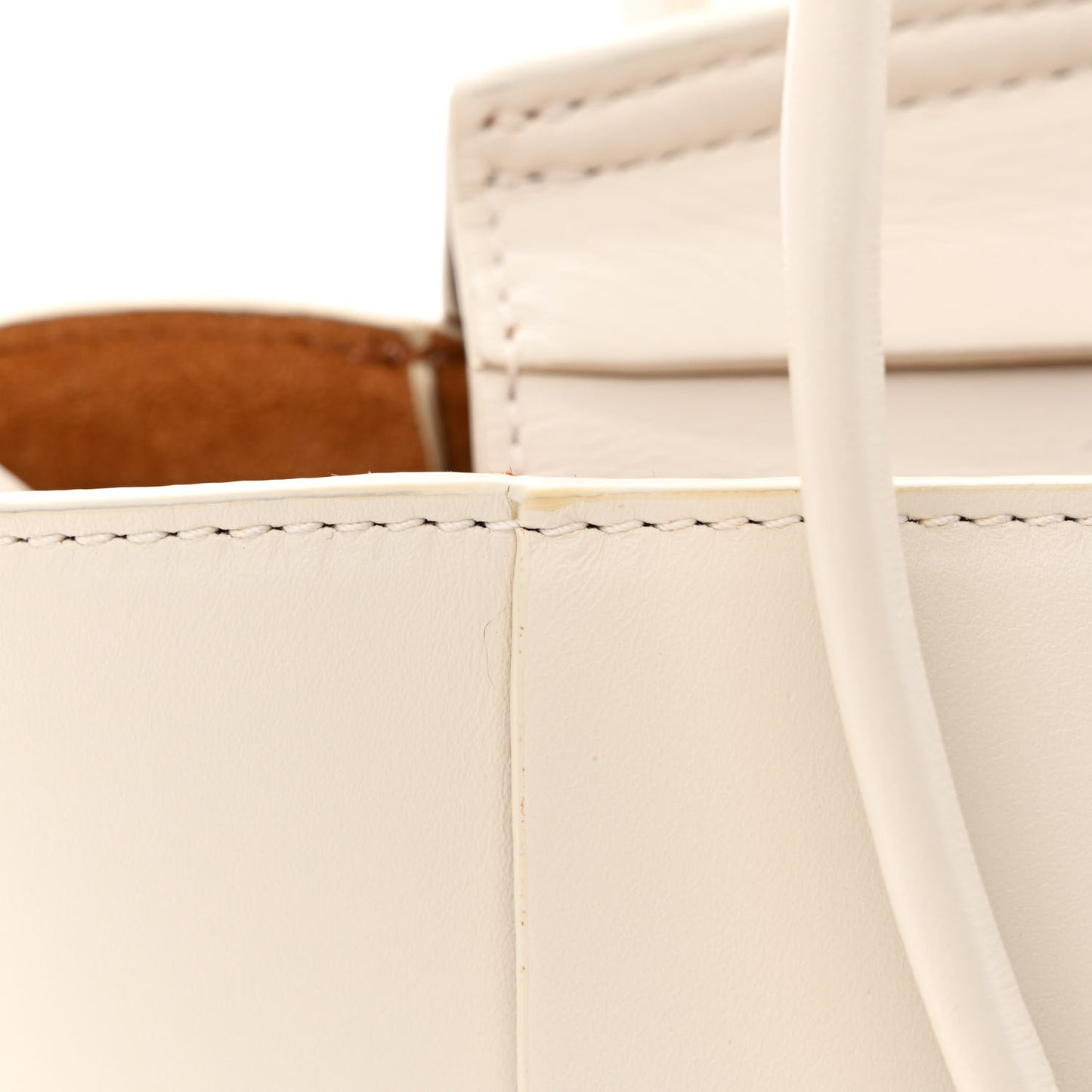 French Calfskin Maxi Intrecciato Mini Arco Bianco