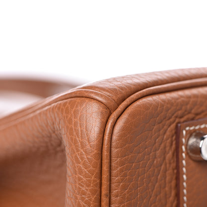 Hermes Taurillon Clemence Birkin 35 Gold 32 of 45