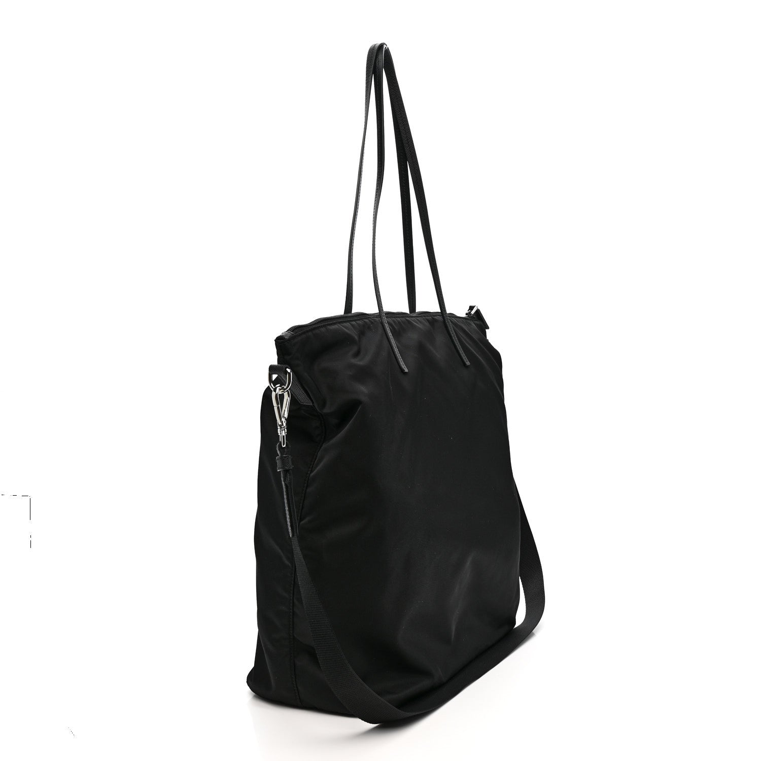 Prada Tessuto Nylon Saffiano Tote Black 3 of 10