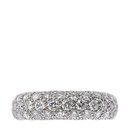 Cartier 18K White Gold Diamond 6mm Etincelle De Band Ring 48 4.5 1 of 5