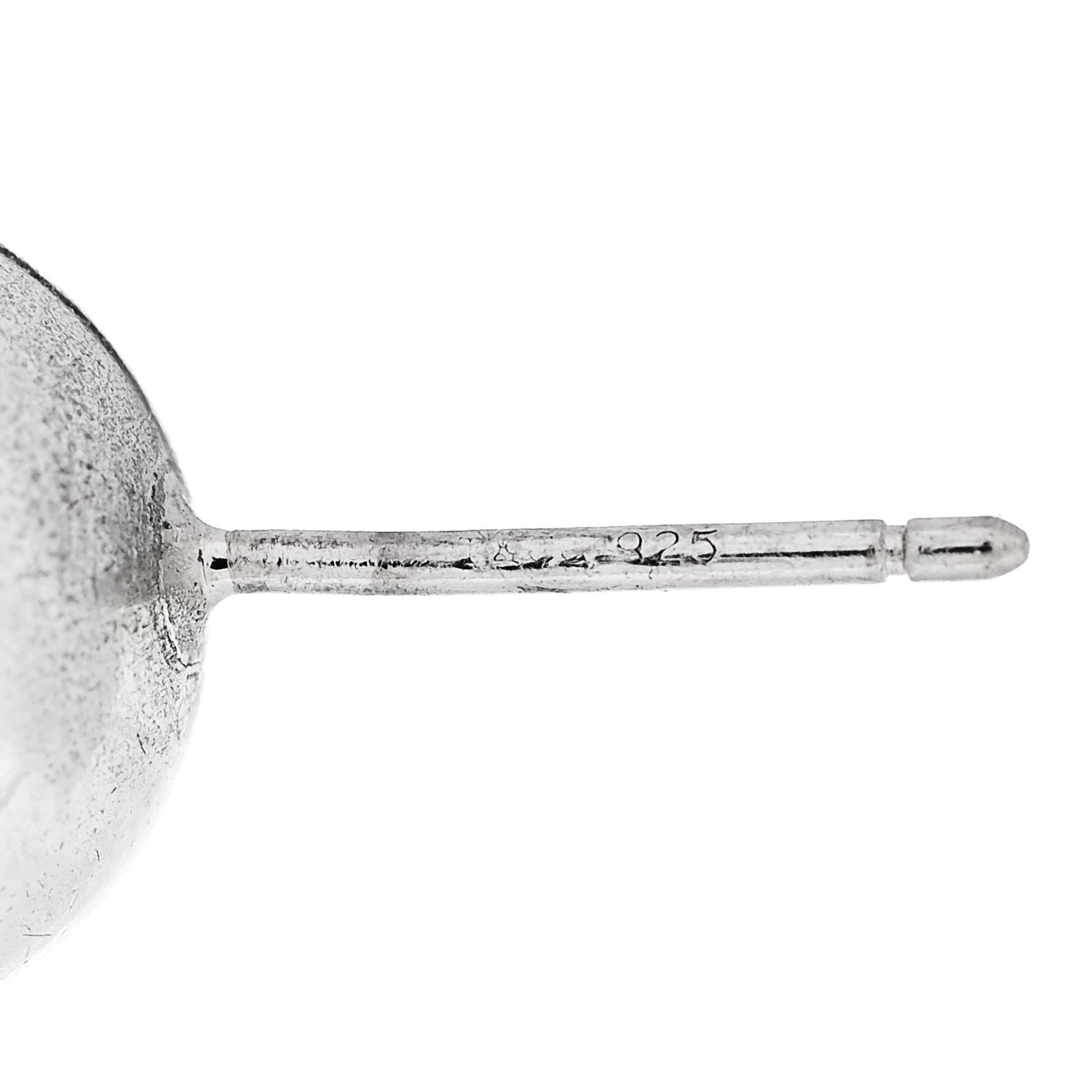 Tiffany Sterling Silver 10mm Hardwear Ball Earrings 4 of 4