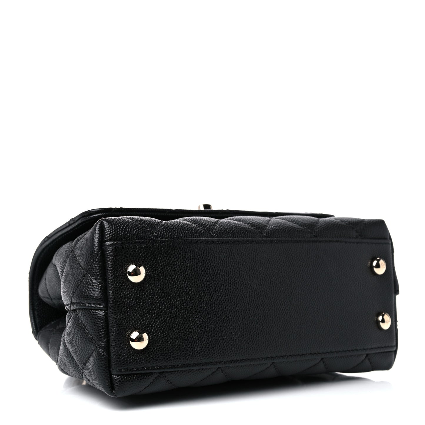 Caviar Quilted Extra Mini Coco Handle Flap Black