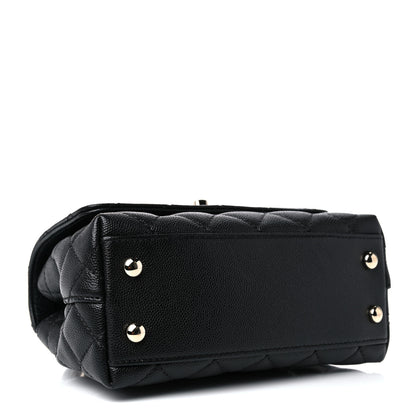 Chanel Caviar Quilted Extra Mini Coco Handle Flap Black 4 of 10