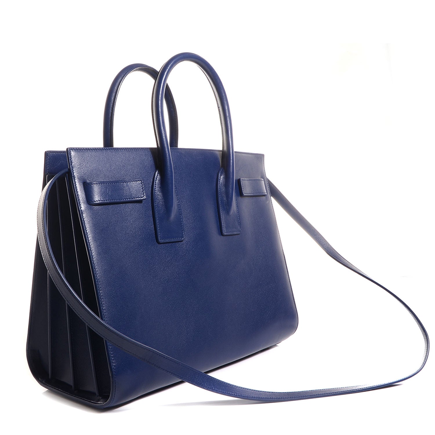 Saint Laurent Calfskin Small Sac De Jour New Marine 3 of 9
