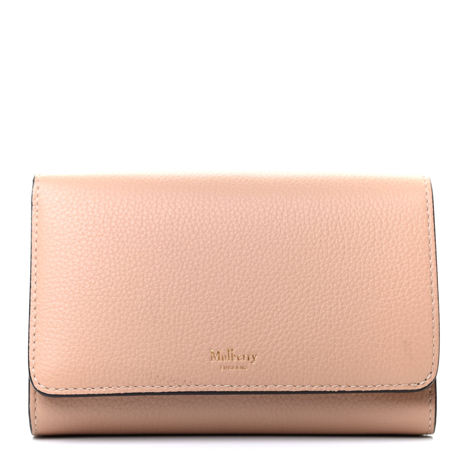 Mulberry Small Classic Grain Medium Continental French Wallet Rosewater 1 of 7