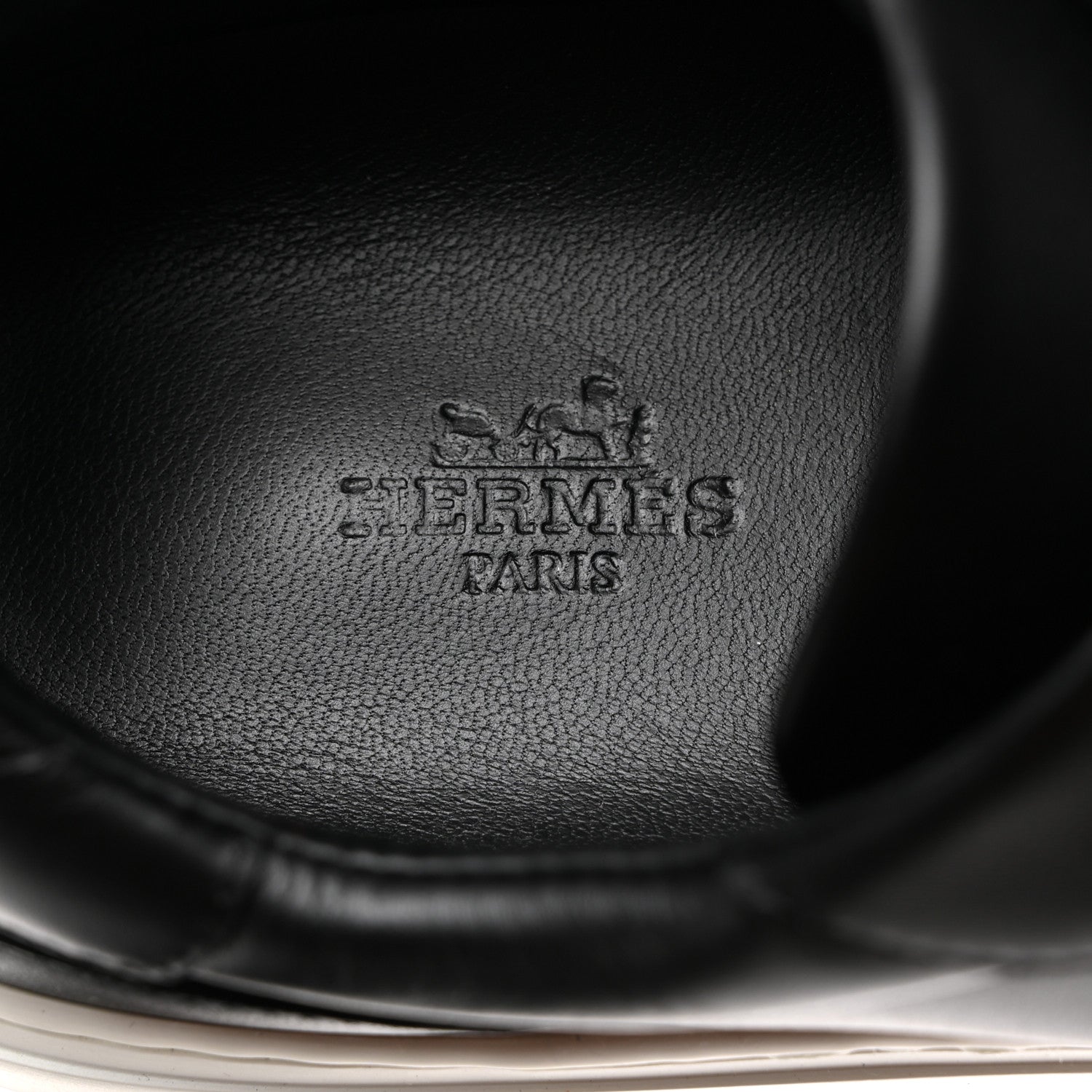 Hermes Calfskin Day Sneakers 41 Black 6 of 8