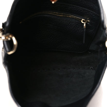 Valentino Garavani Pebbled Calfskin Small Rockstud Flip-Lock Messenger Bag Black 5 of 8