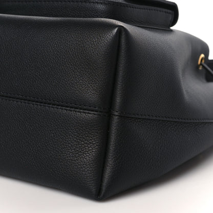 Louis Vuitton Calfskin Lockme Bucket MM Black 8 of 10