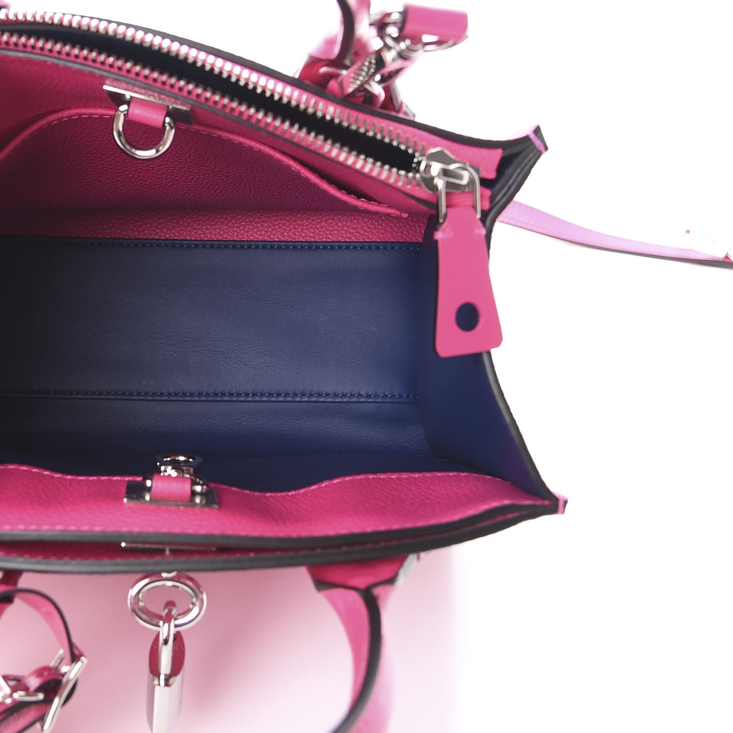 Calfskin City Steamer Mini Rose Falbala