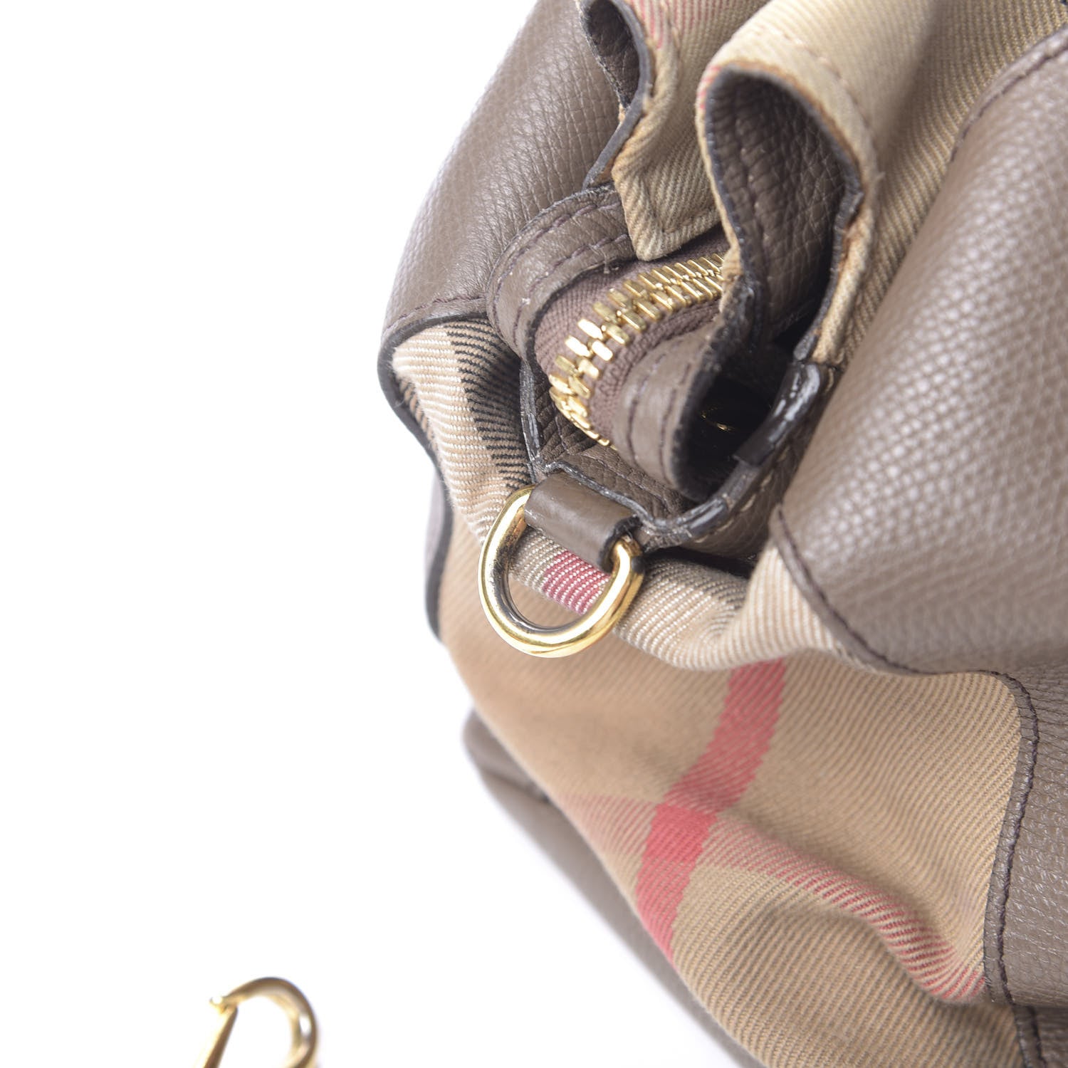 Burberry Grainy Calfskin House Check Mason Diaper Tote 14 of 31