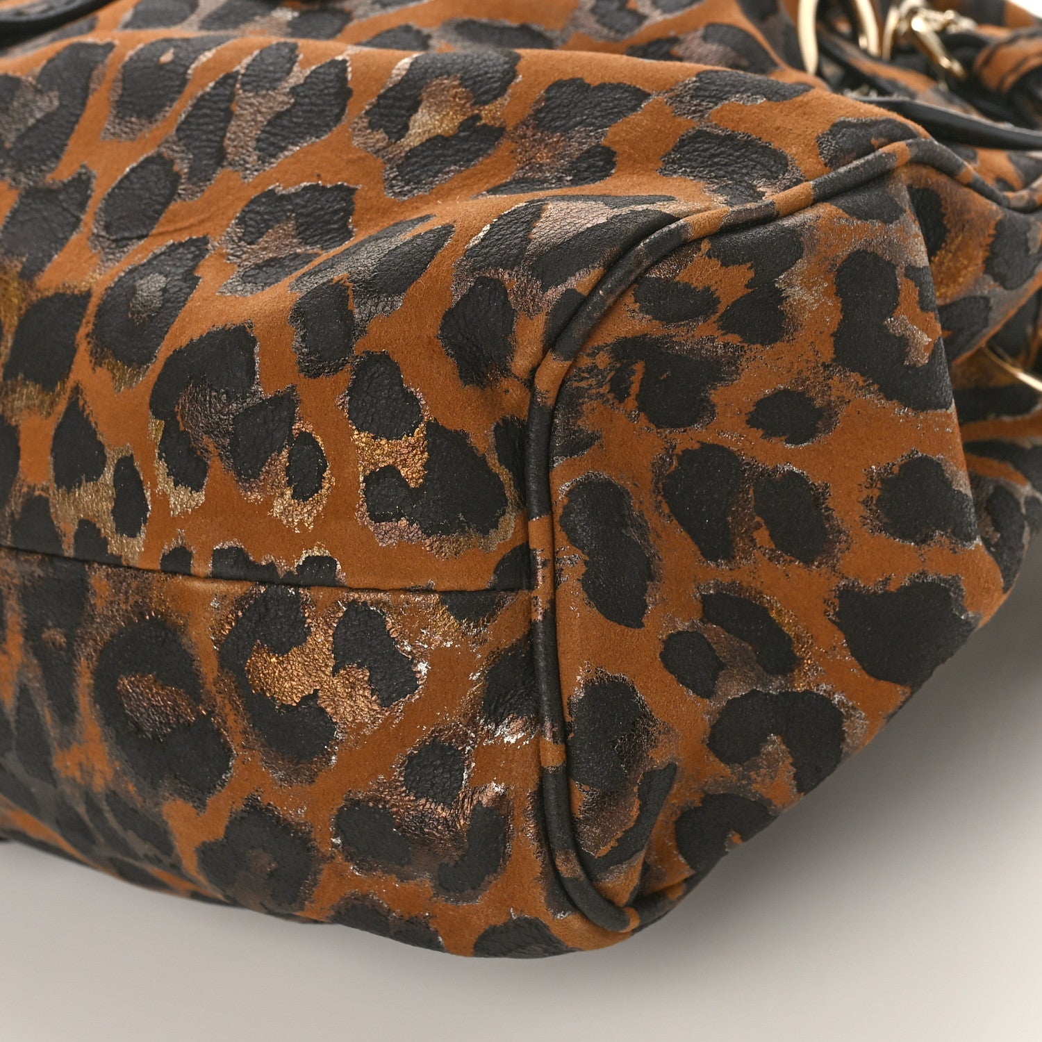 Jimmy Choo Suede Leopard Print Riki Tote 8 of 8
