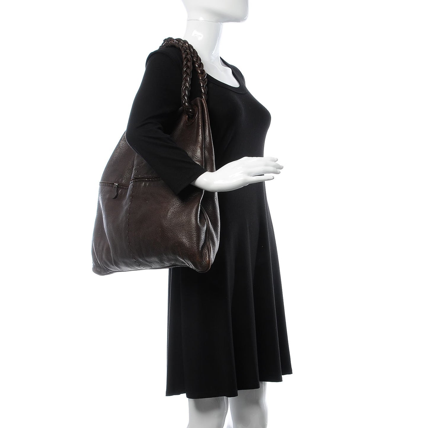 Cervo Deerskin Julie Tote Ebano