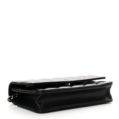 Chanel Caviar Quilted Wallet on Chain WOC Black 4 of 12