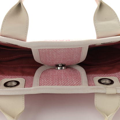 Chanel Canvas Medium Deauville Tote Pink 17 of 17