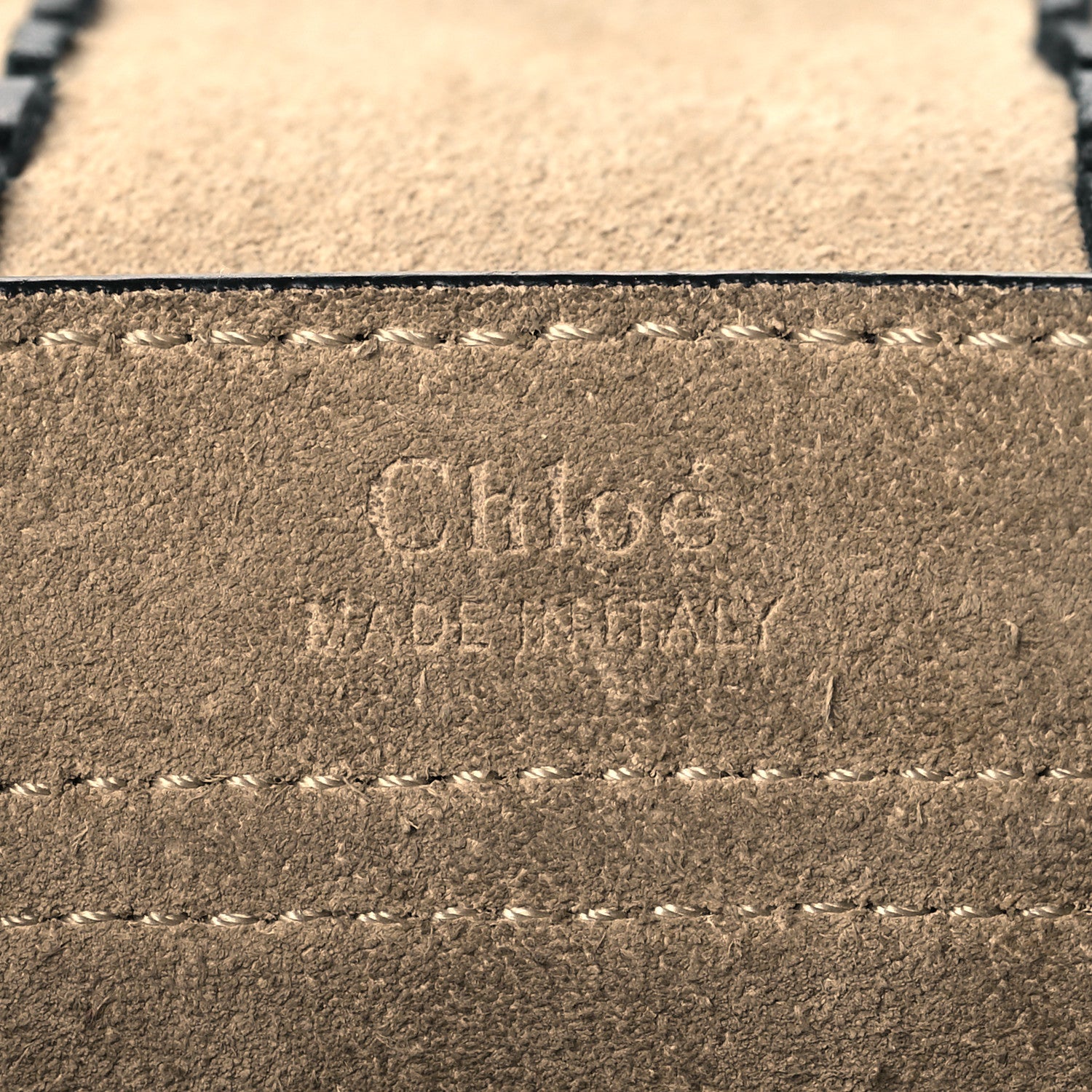 Chloe Suede Calfskin Braided Mini Hudson Shoulder Bag Black 6 of 10