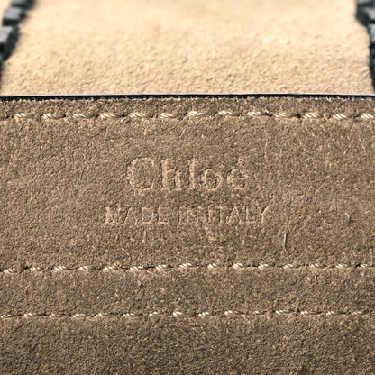Chloe Suede Calfskin Braided Mini Hudson Shoulder Bag Black 6 of 10