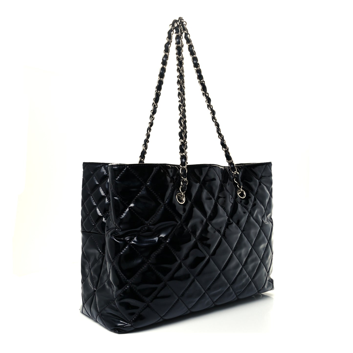 Vinyl Quilted Large In The Business Tote Black