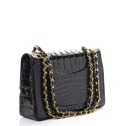 Chanel Crocodile Medium Double Flap Black 3 of 11