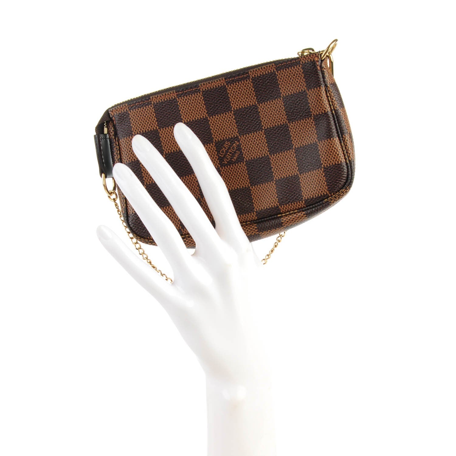 Louis Vuitton Damier Ebene Mini Pochette Accessories 2 of 7