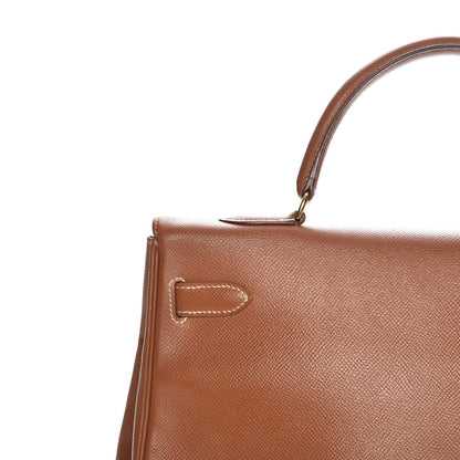 Hermes Courchevel Kelly Retourne 35 Gold 21 of 34