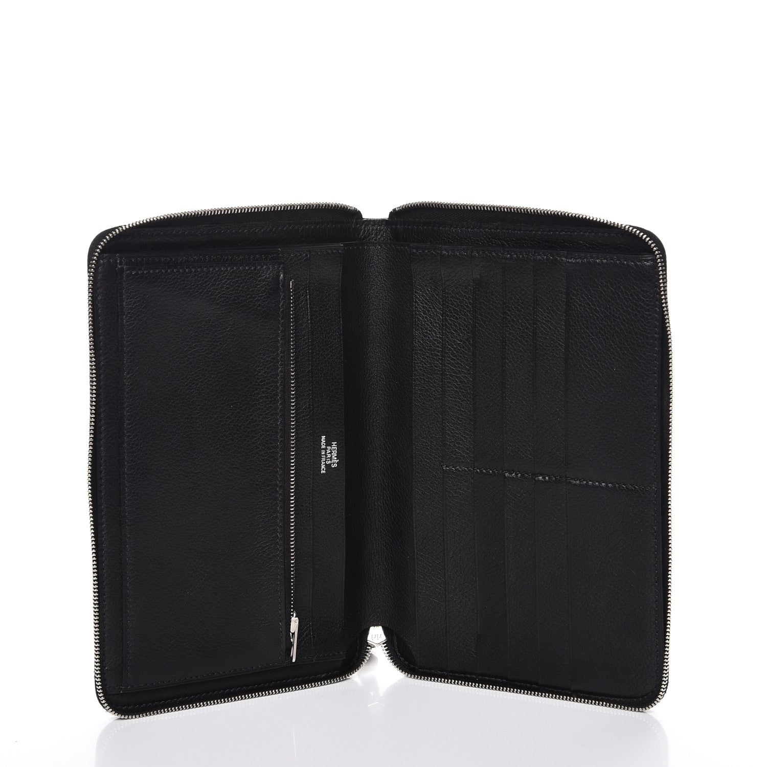 Hermes Evergrain Azap GM Combined Wallet Black 5 of 7