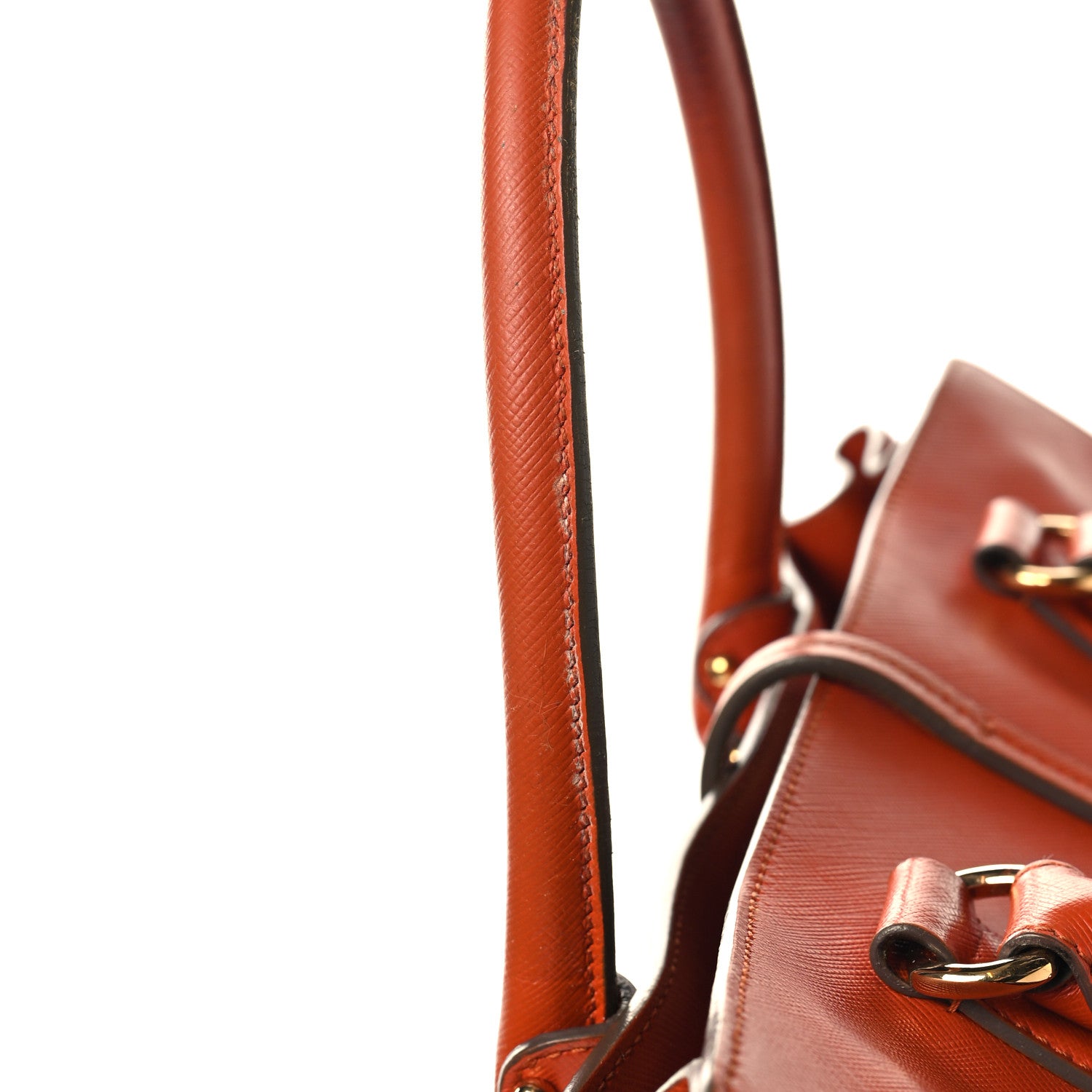 Salvatore Ferragamo Printed Calfskin Briana Tote Terracotta 13 of 16