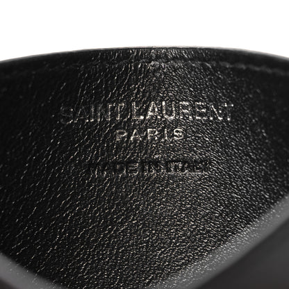 Saint Laurent Calfskin Monogram Credit Card Case Black 6 of 10