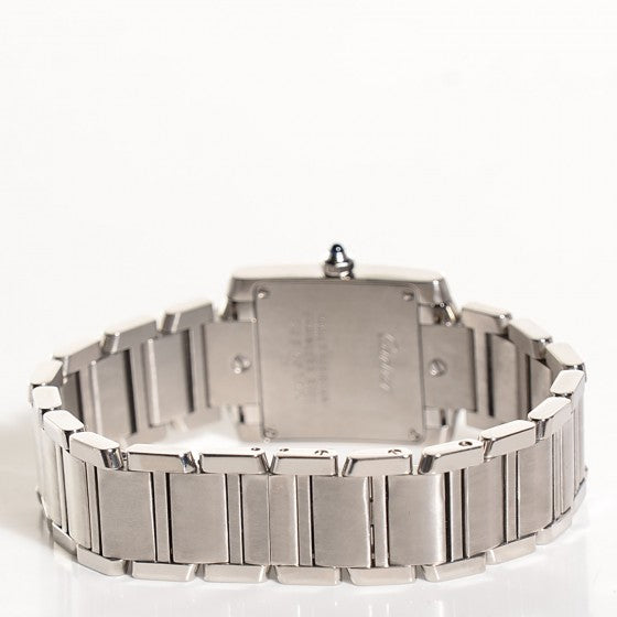 Stainless Steel 20mm Tank Francaise Quartz Watch