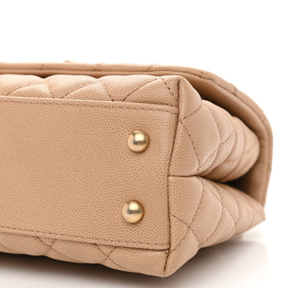 Chanel Caviar Quilted Mini Coco Handle Flap Beige 10 of 10