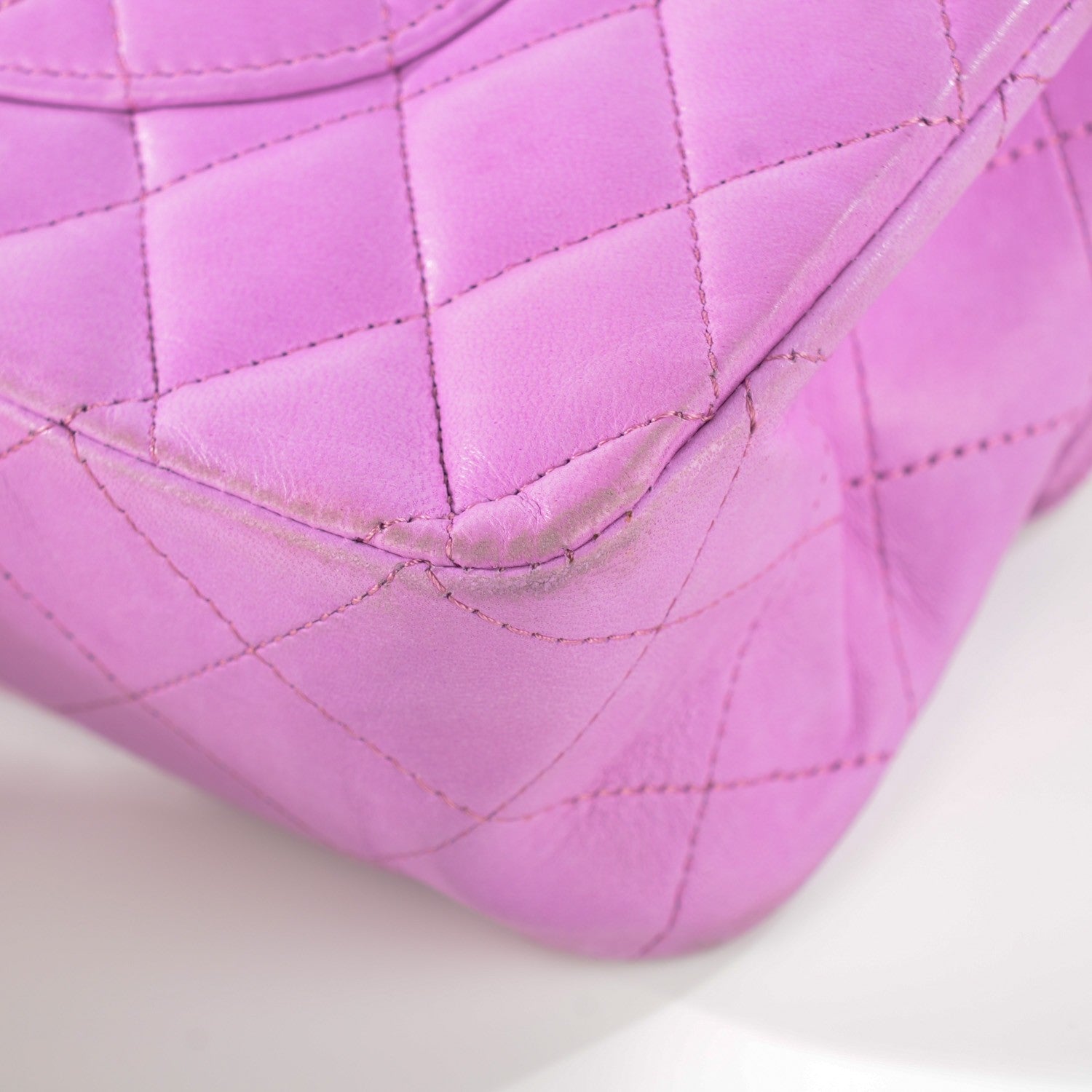 Chanel Lambskin Quilted Medium Double Flap Pink 6 of 15