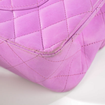 Chanel Lambskin Quilted Medium Double Flap Pink 6 of 15