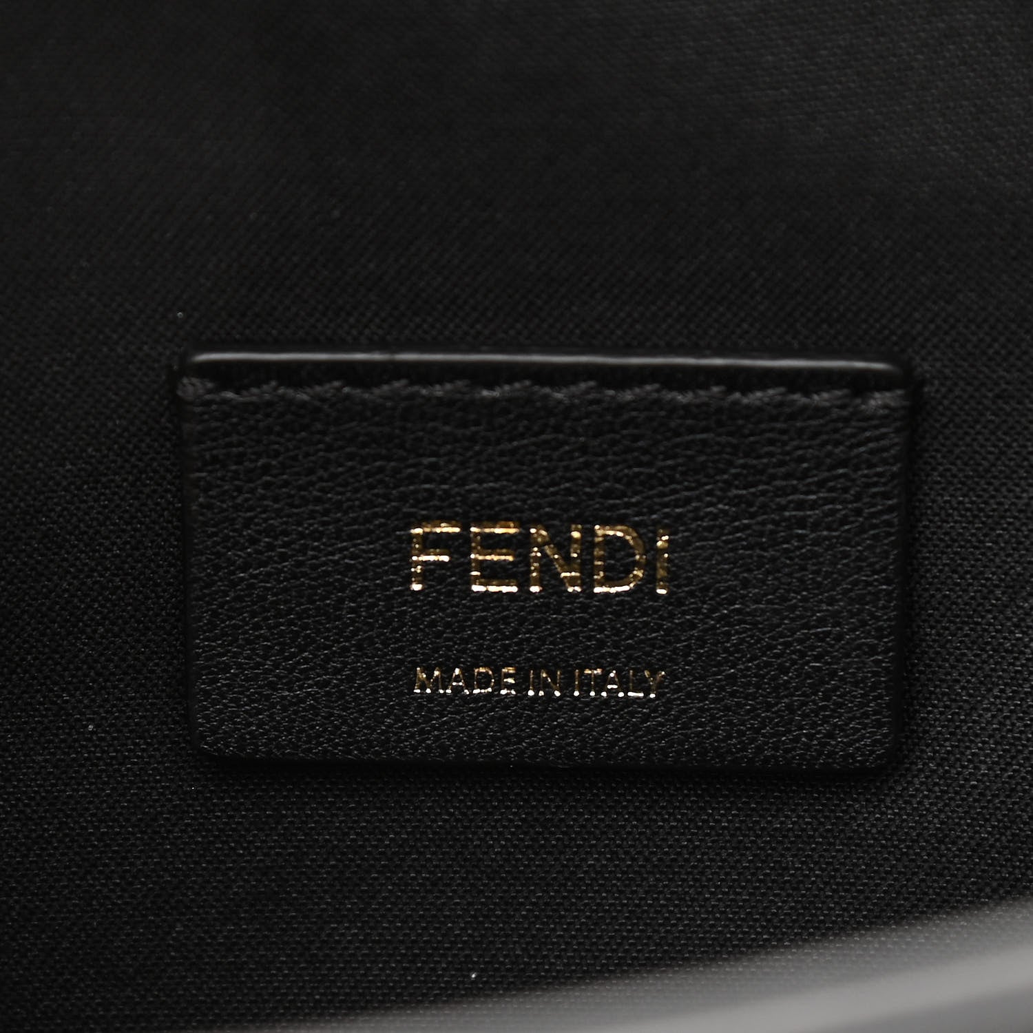 Fendi Nappa FF 1974 Diagonal Embossed Upside Down Belt Bag Black 6 of 11
