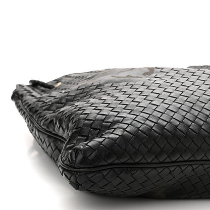 Bottega Veneta Nappa Intrecciato Butterfly Shoulder Bag Black 10 of 11