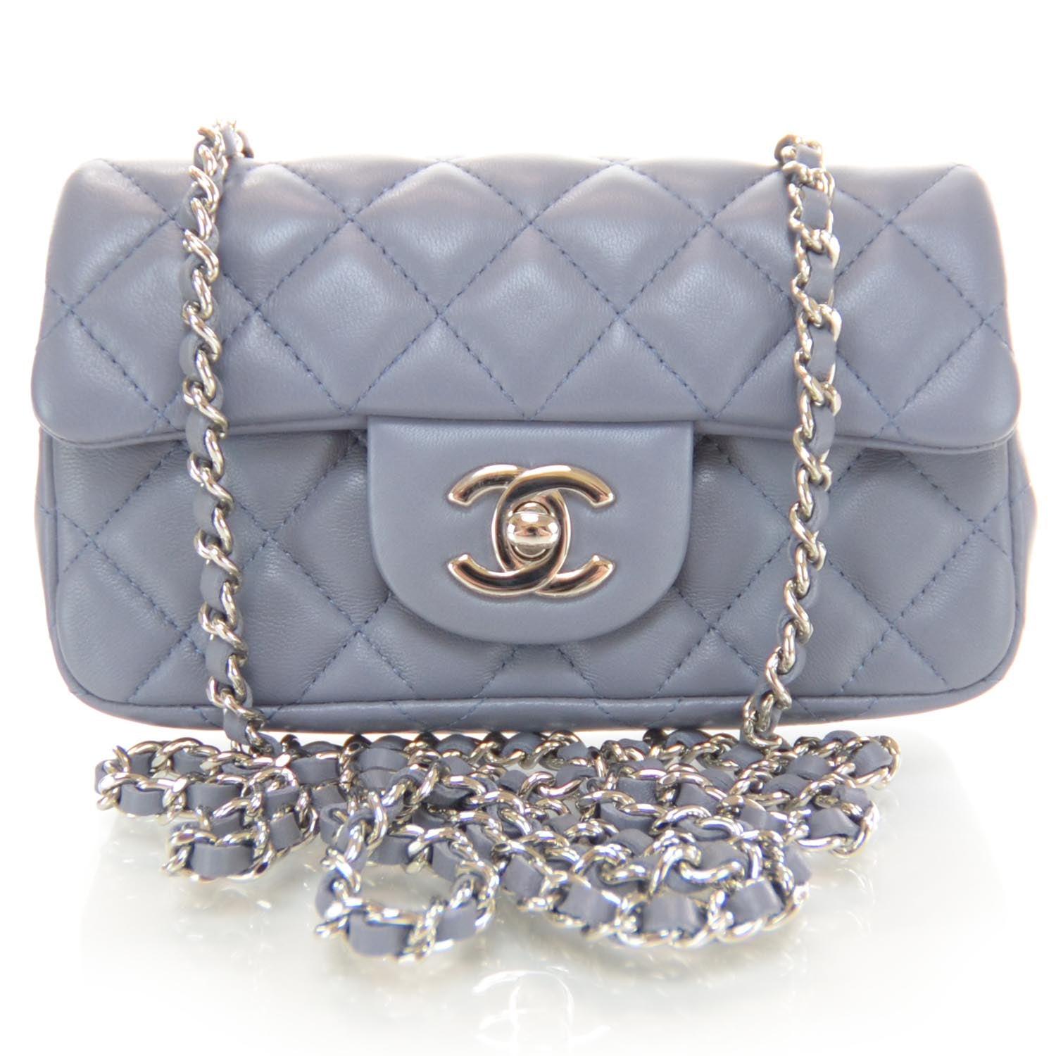 Chanel Lambskin Quilted Extra Mini Flap Lavender 1 of 8