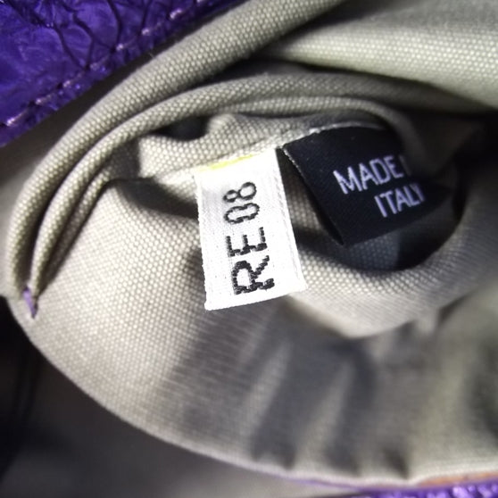 Leather Eve Shopper Tote Metallic Violet