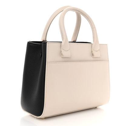 Chanel Grained Calfskin Mini Bi-Color Neo Executive Shopper Tote Beige Black 3 of 9