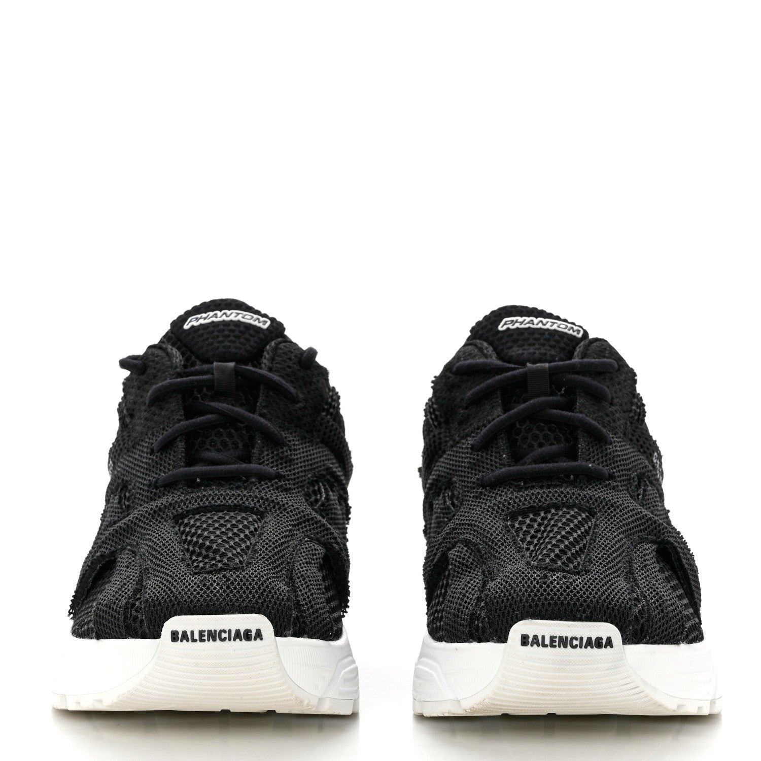 Balenciaga Fabric Mesh Womens Phantom Sneakers 40 Black White 2 of 9