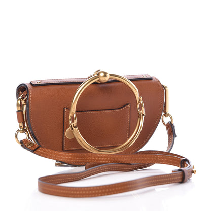 Chloe Calfskin Small Nile Bracelet Minaudiere Bag Caramel 3 of 10