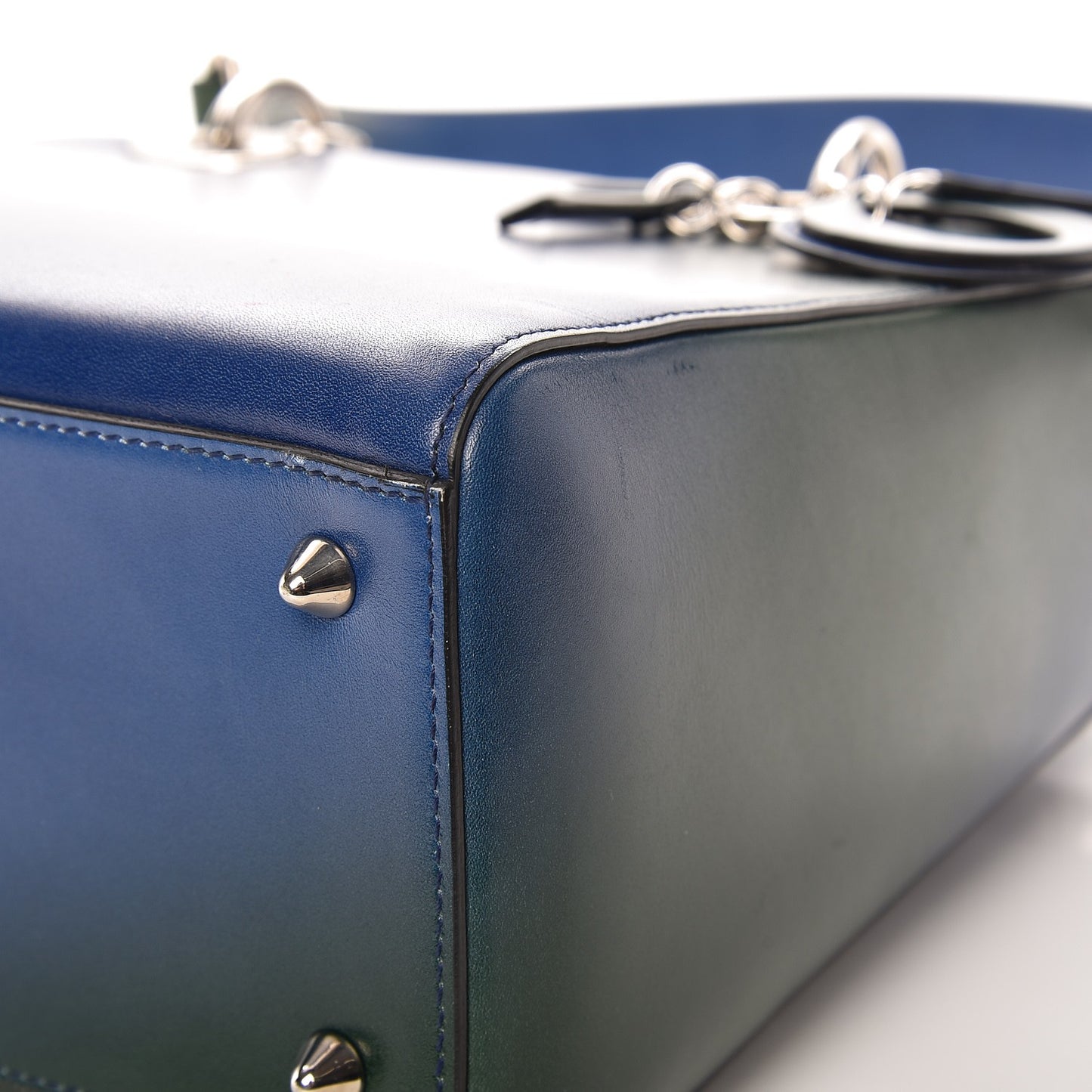 Box Calfskin Gradient Medium Lady Dior Purple Blue Green
